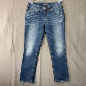 Silver Jeans Suki Mid Capri size 26 women’s denim crop pants W26/L22½